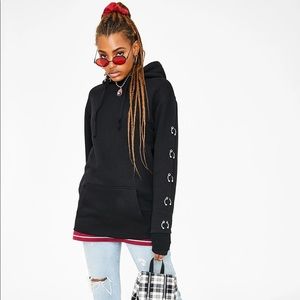 Nwt dollskill black pierced hoodie